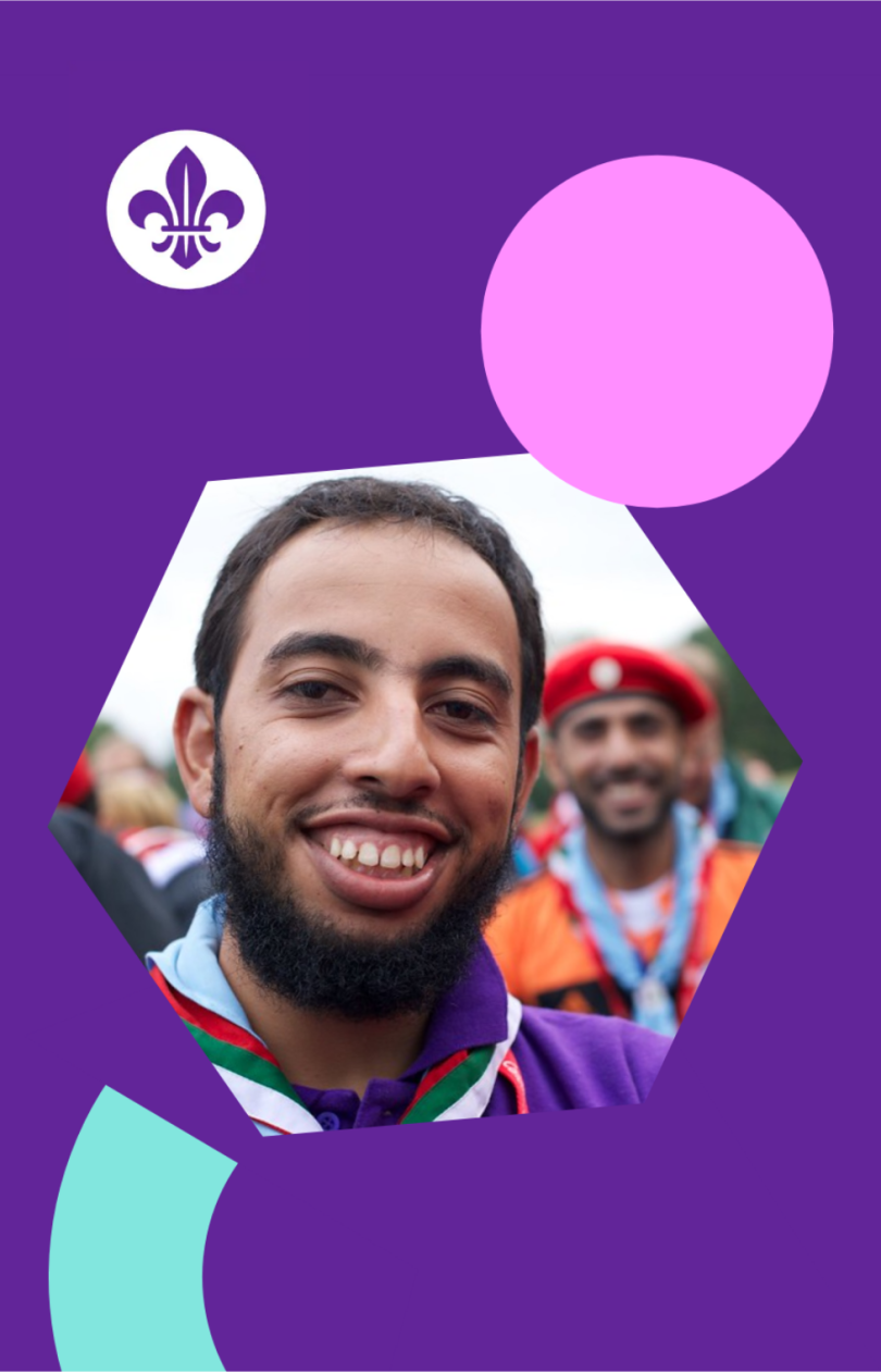 Baner promujący Case study  „Scouts for SDGs” z hasłem „Change the World”